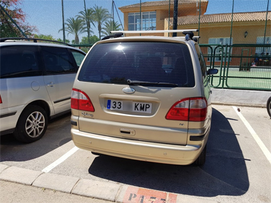 Ford Galaxy delivered to customer in Benidorm Ford Galaxy